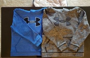Two Boys authentic Under Armour sweaters